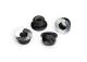 Stopmoer aluminium 5mm met flens getand zwart (4)