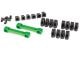 Wishbone houder aluminium groen met inzetstukken v/h