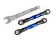 Camber trekstang 7075-T6 aluminium blauw 56mm achter l/r