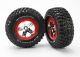 BFGoodrich T/A KM2 banden op velgen chroom/rood (2)