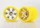 Geode 2.2 velgen chroom/geel 12mm (2)