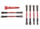 L/R draadstang aluminium rood 58mm (4) & 61mm (2)