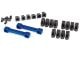 Wishbone houder aluminium blauw met inzetstukken v/h