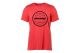 T-Shirt rot/Logo schwarz M
