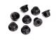 Stopmoer staal 5mm met flens getand zwart (8)
