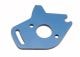 Motorplaat aluminium blauw