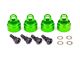 Ultra shock caps aluminium groen (4)